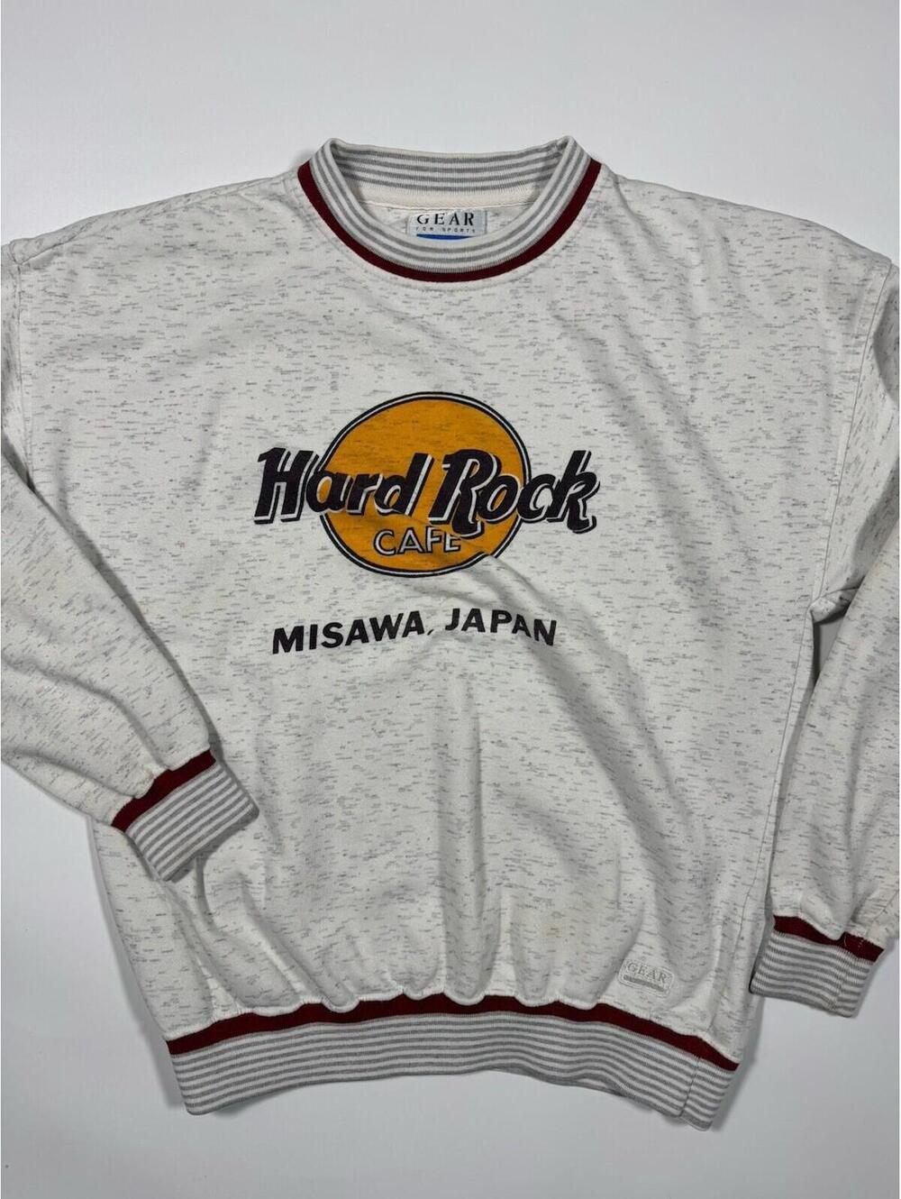 Hard Rock Cafe Gear For Sports Misawa Japan Crewneck Sweatshirt L